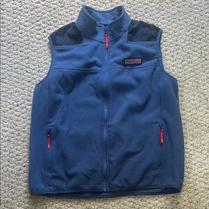 Vineyard Vines Blue Fleece with Pink Accents